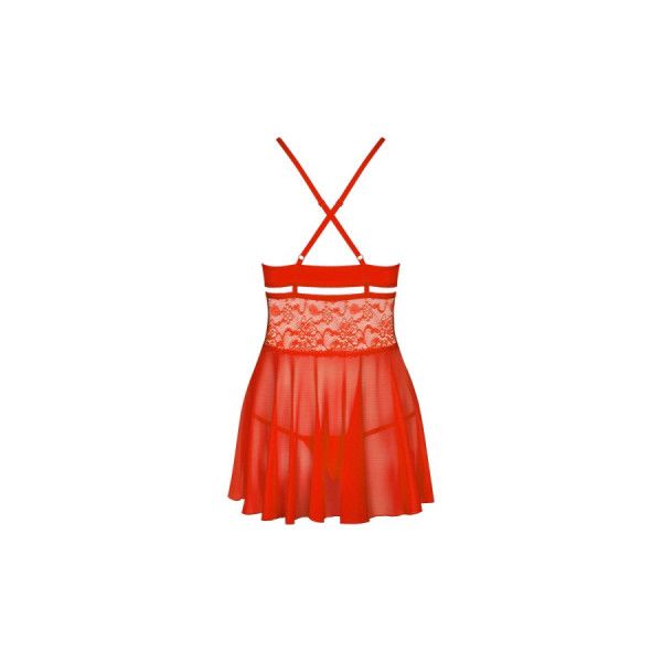 838-BAB-3 Babydoll - Rouge